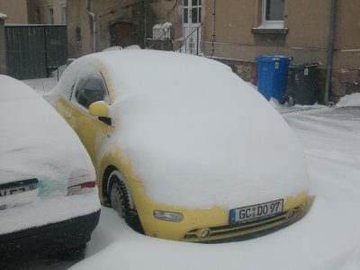 Schnee am 11. März 2006